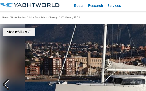 YachtView+  from Chrome web store to be run with OffiDocs Chromium online