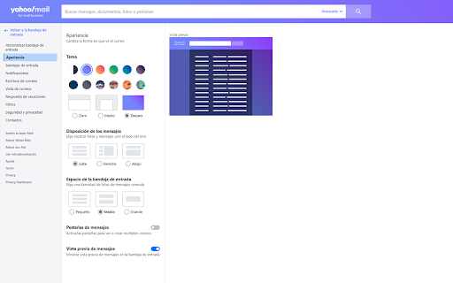 Yahoo Mail en Español  from Chrome web store to be run with OffiDocs Chromium online