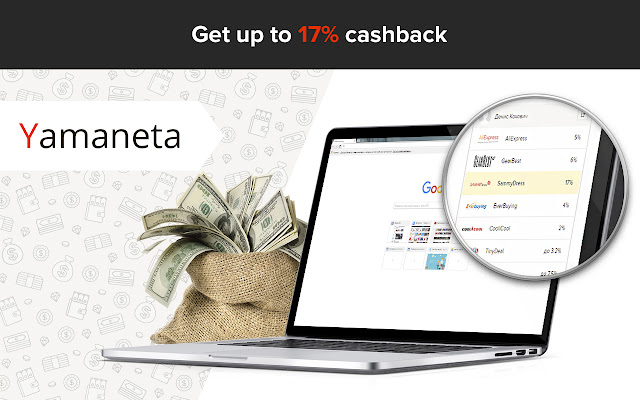 Yamaneta cashback on Aliexpress and etc.  from Chrome web store to be run with OffiDocs Chromium online