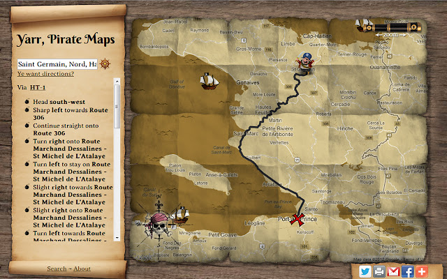 Yarr, Pirate maps  from Chrome web store to be run with OffiDocs Chromium online