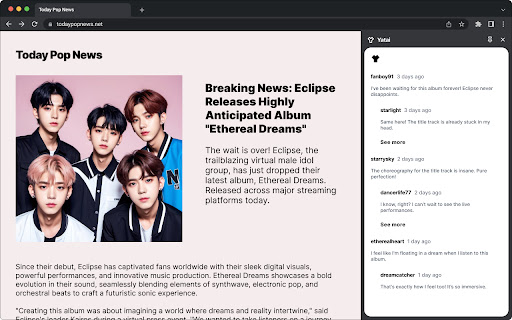 Yatai  from Chrome web store to be run with OffiDocs Chromium online