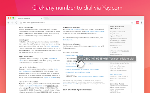 Yay.com Click to Dial  from Chrome web store to be run with OffiDocs Chromium online
