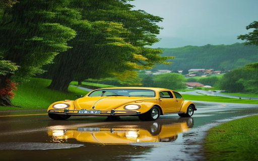 Yellow classic car wallpaper  from Chrome web store to be run with OffiDocs Chromium online
