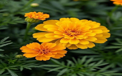 yellow daisy wallpaper  from Chrome web store to be run with OffiDocs Chromium online