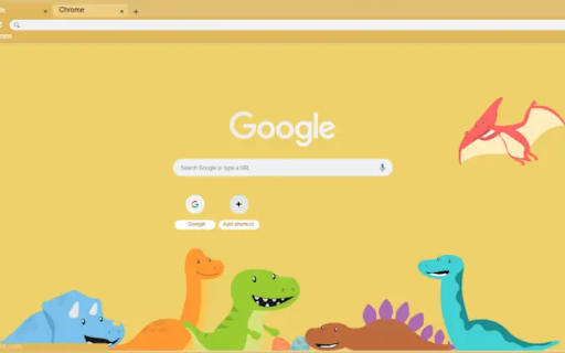 Yellow Dinosaurs  from Chrome web store to be run with OffiDocs Chromium online