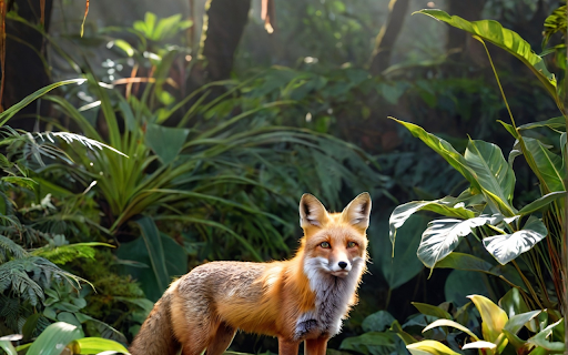 Yellow fox in the deep forest  from Chrome web store to be run with OffiDocs Chromium online