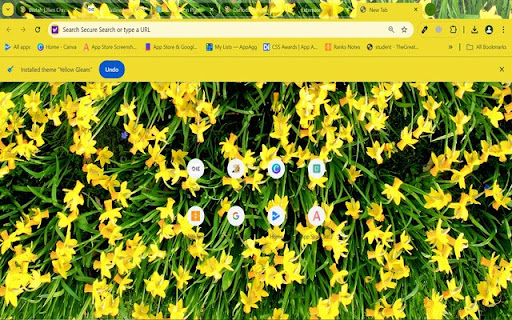 Yellow Gleam  from Chrome web store to be run with OffiDocs Chromium online