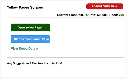 Yellow Leads Extractor  from Chrome web store to be run with OffiDocs Chromium online