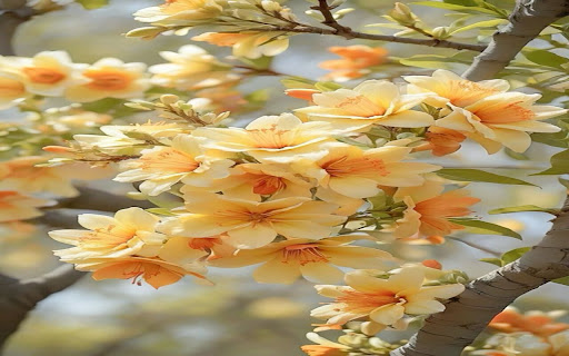 yellow magnolia wallpaper  from Chrome web store to be run with OffiDocs Chromium online