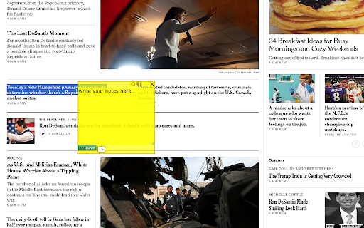 Yellow Notes for the Cloud  from Chrome web store to be run with OffiDocs Chromium online