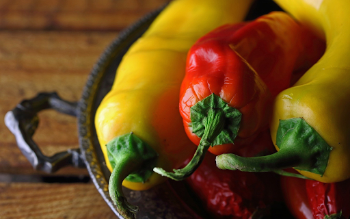 Yellow peppers, long red peppers  from Chrome web store to be run with OffiDocs Chromium online