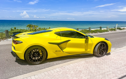 Yellow supercar in the sun  from Chrome web store to be run with OffiDocs Chromium online