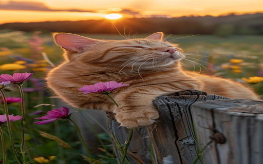 Yellow tabby cat wallpaper  from Chrome web store to be run with OffiDocs Chromium online