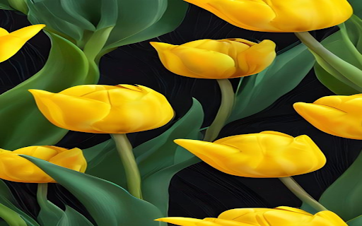 Yellow tulips wallpaper in full bloom  from Chrome web store to be run with OffiDocs Chromium online