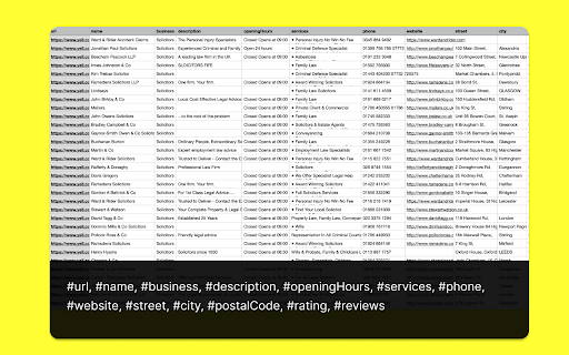 Yell Scraper Extract UK Business Leads  from Chrome web store to be run with OffiDocs Chromium online