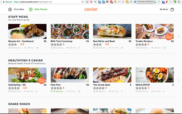 Yelp4Caviar  from Chrome web store to be run with OffiDocs Chromium online