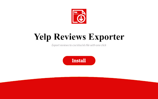 Yelp Reviews Exporter  from Chrome web store to be run with OffiDocs Chromium online