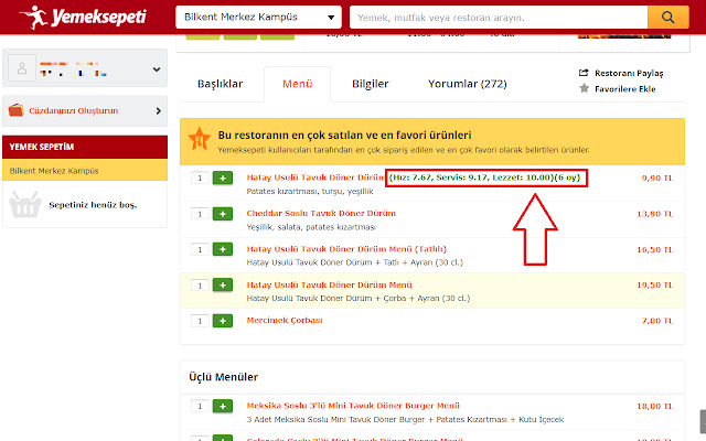 Yemeksepeti Puanlarım  from Chrome web store to be run with OffiDocs Chromium online