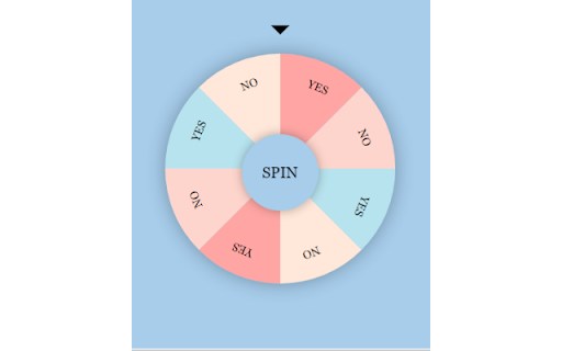Yes or No Wheel  from Chrome web store to be run with OffiDocs Chromium online