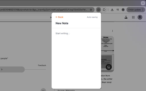 Yet Another Notepad  from Chrome web store to be run with OffiDocs Chromium online