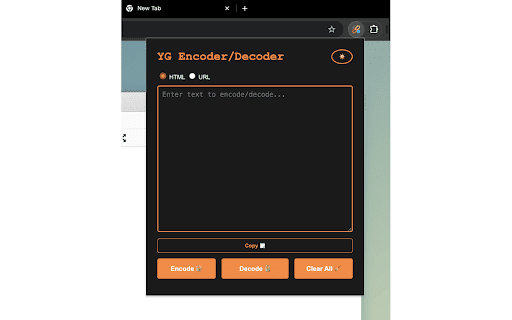 YG Encoder/Decoder  from Chrome web store to be run with OffiDocs Chromium online