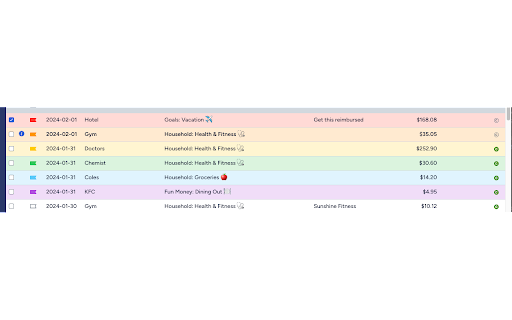 YNAB Flag Highlighter  from Chrome web store to be run with OffiDocs Chromium online
