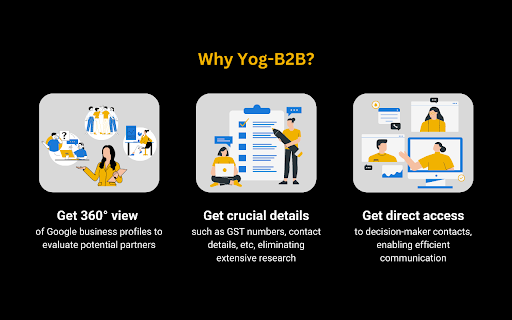 Yog B2B Generate Business Leads  from Chrome web store to be run with OffiDocs Chromium online