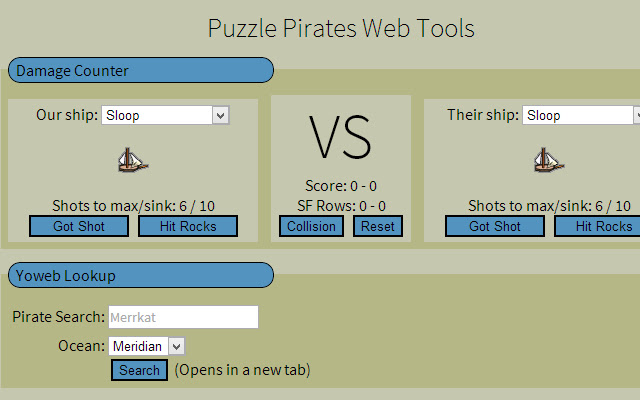 Yohoho! Puzzle Pirates Tools  from Chrome web store to be run with OffiDocs Chromium online