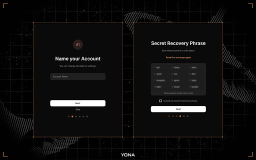 Yona Wallet  from Chrome web store to be run with OffiDocs Chromium online