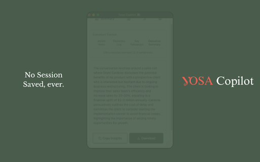 Yosa Copilot  from Chrome web store to be run with OffiDocs Chromium online