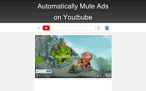 YouAdMute  from Chrome web store to be run with OffiDocs Chromium online