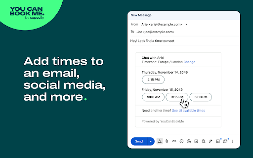 YouCanBookMe Simplify your scheduling  from Chrome web store to be run with OffiDocs Chromium online