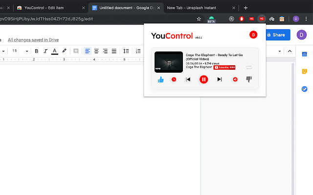 YouControl Pro  from Chrome web store to be run with OffiDocs Chromium online