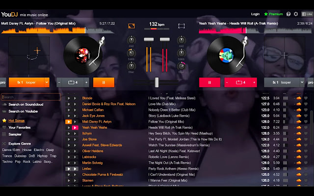 YouDJ Desktop from Chrome  from Chrome web store to be run with OffiDocs Chromium online