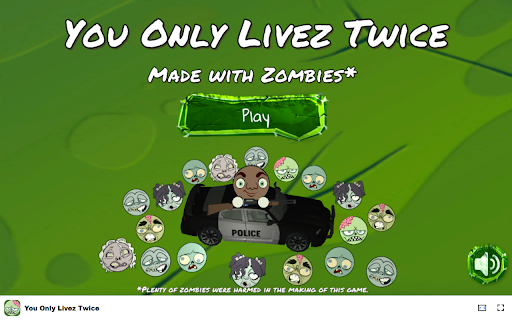 You Only Livez Twice Game Survive as a human or join the zombie horde!  from Chrome web store to be run with OffiDocs Chromium online