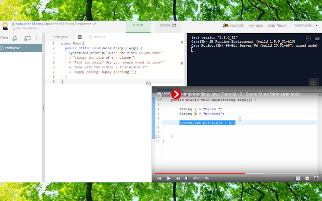 yourepl  from Chrome web store to be run with OffiDocs Chromium online