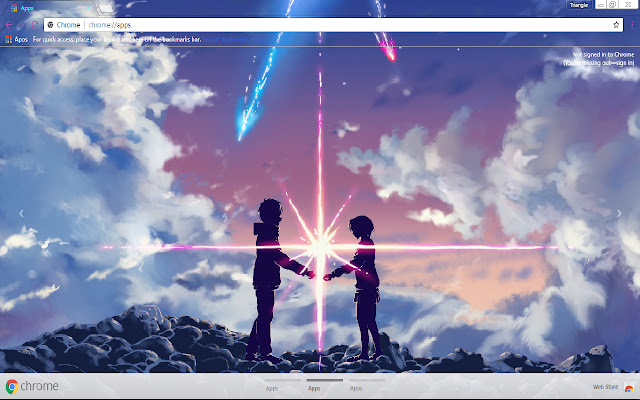 Your Name ( anime ) 1366x768  from Chrome web store to be run with OffiDocs Chromium online