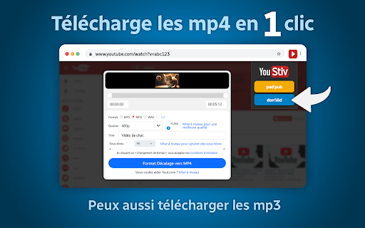 YouStiv  from Chrome web store to be run with OffiDocs Chromium online