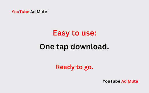 YouTube Ad Mute™  from Chrome web store to be run with OffiDocs Chromium online