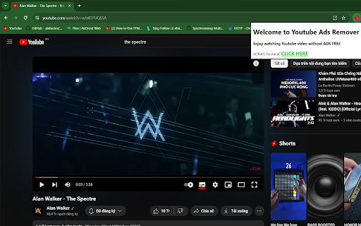 Youtube Ads Remover  from Chrome web store to be run with OffiDocs Chromium online