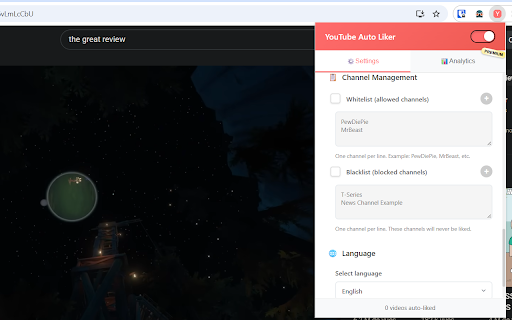 YouTube Auto Liker  from Chrome web store to be run with OffiDocs Chromium online