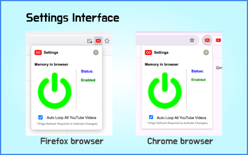 YouTube Auto Loop  from Chrome web store to be run with OffiDocs Chromium online
