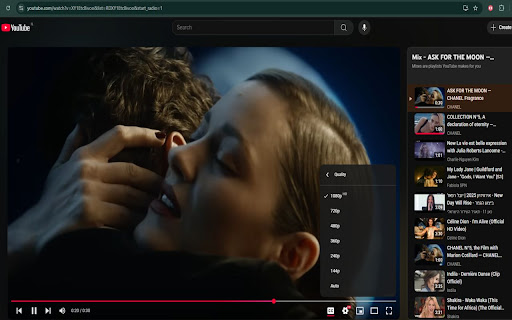 YouTube Auto Max Quality  from Chrome web store to be run with OffiDocs Chromium online