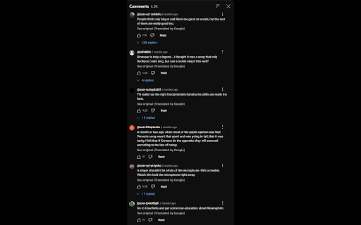 YouTube Auto Translate Comments  from Chrome web store to be run with OffiDocs Chromium online