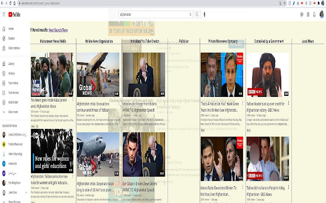 YouTube Beta Search Filter  from Chrome web store to be run with OffiDocs Chromium online