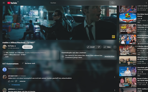 youtube beter ambient  from Chrome web store to be run with OffiDocs Chromium online