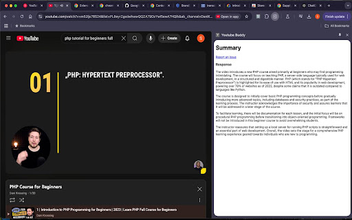 Youtube Buddy  from Chrome web store to be run with OffiDocs Chromium online