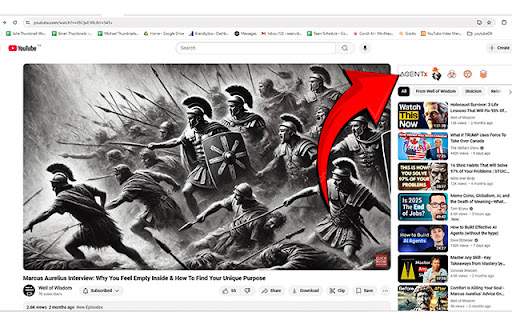 YouTube Button Bar  from Chrome web store to be run with OffiDocs Chromium online