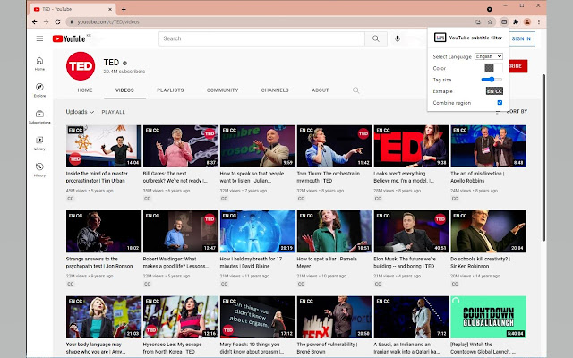 YouTube Caption Checker  from Chrome web store to be run with OffiDocs Chromium online