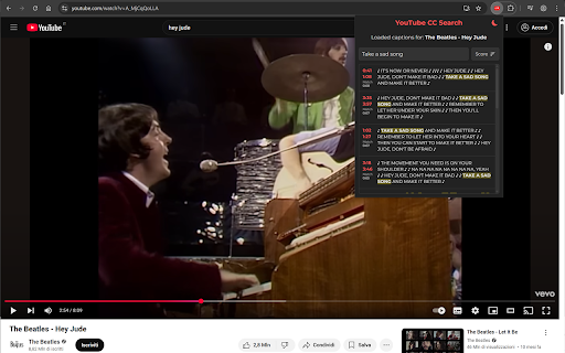 YouTube CC Fuzzy Search  from Chrome web store to be run with OffiDocs Chromium online